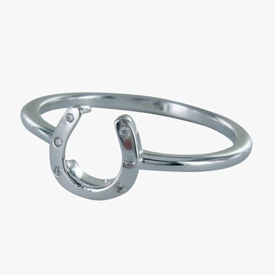 Pave Horseshoe Ring Medium