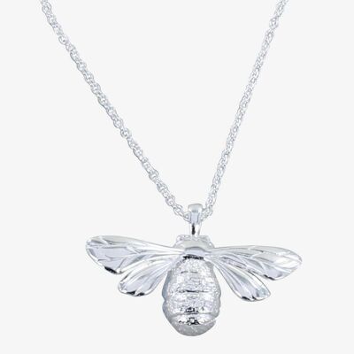 Queen Bee Silver Necklace