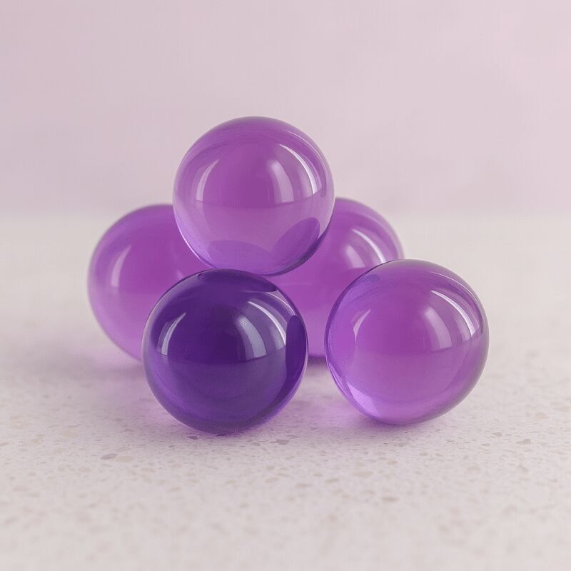 200 Round Bath Pearls Lavender Scent with Soybean Oil - Paraben Free - Foot Bath Beads