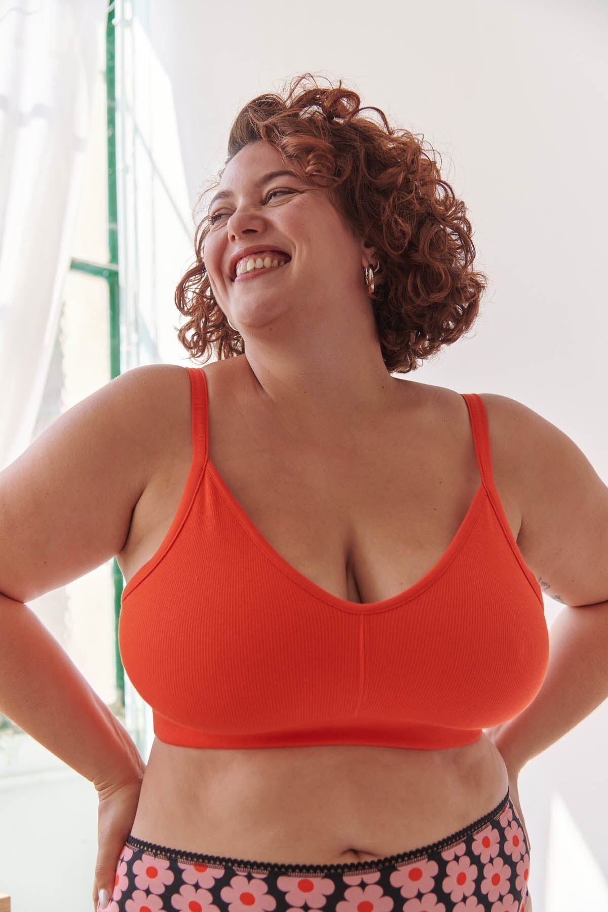 Reggiseno in cotone biologico - Rosso