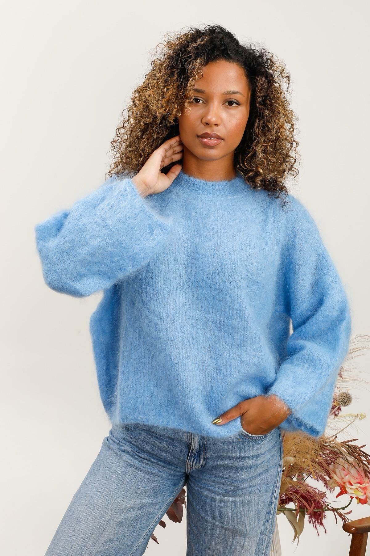 Buy wholesale Mohair sweater REF.21578
