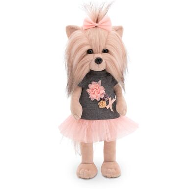 Peluche Lucky Doggy, Lucky Yoyo : Rose Thé (38 cm)