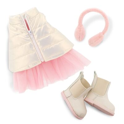 Peluche, Lucky Doggy, Ensemble de vêtements : Pink Dream