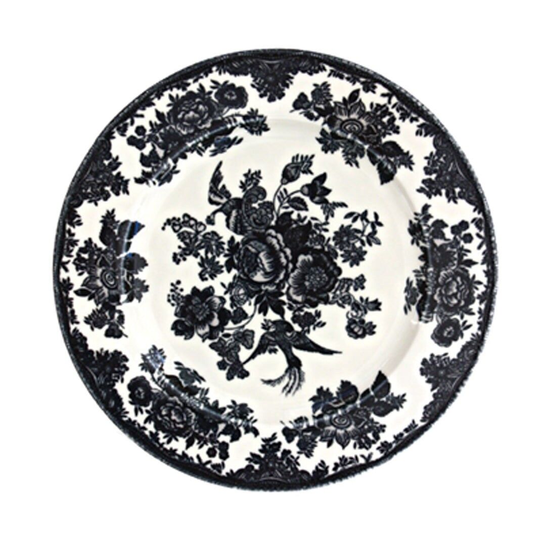 Essteller aus Porzellan – Lindis, Monochrome Blüte – 25 cm Durchmesser