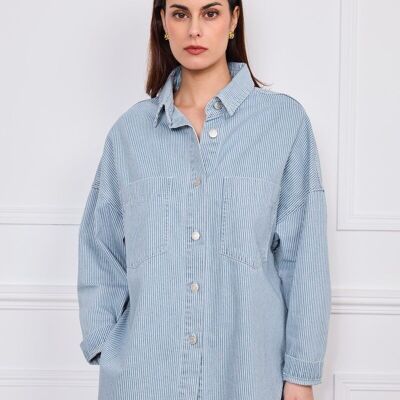 Camicia in denim oversize