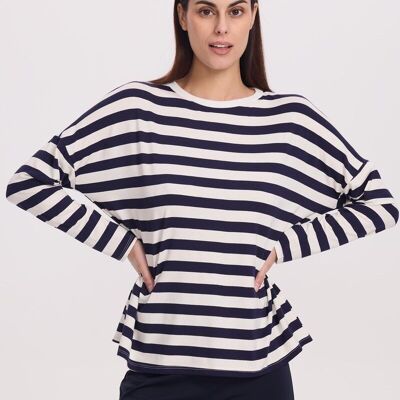 Maglietta a righe alla moda