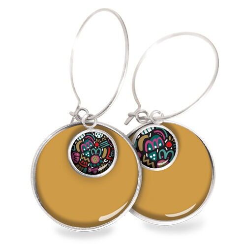 Nomade Créoles Party Pop - Argent (acier chirurgical)