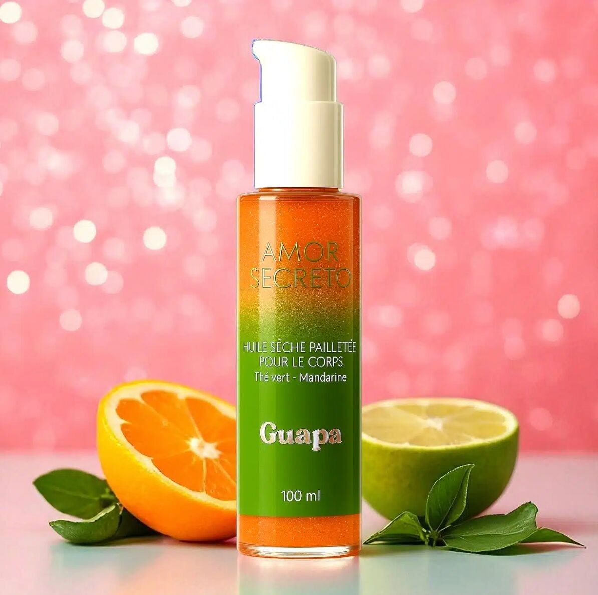 Olio corpo secco scintillante – Tè verde/Mandarino