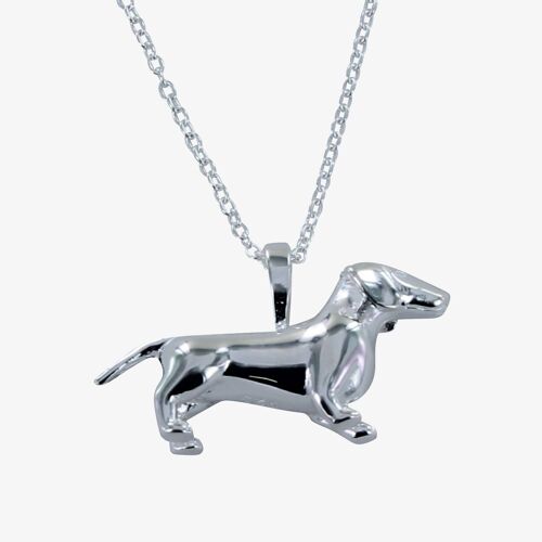 3D Dachshund Dog Necklace