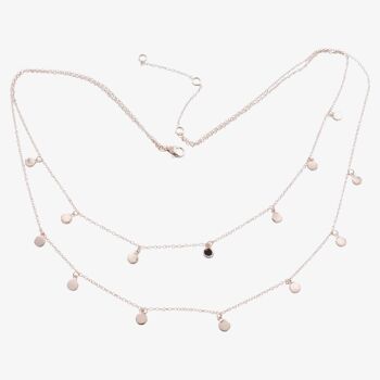 Collier Dot 4 Couches Rose 1