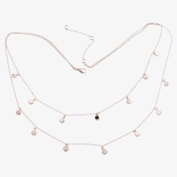 Collier Dot 4 Couches Rose 3