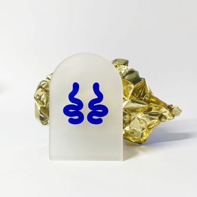 Orecchini in plastica riciclata BLUE LINE