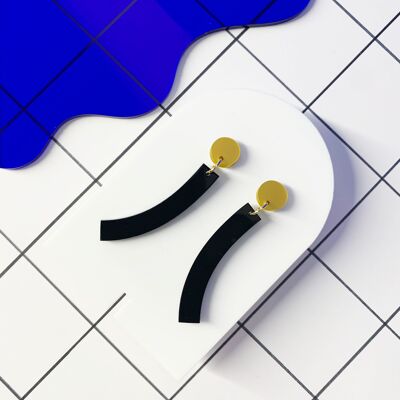 Boucles d'oreilles en plastique recyclé BRUTALIST