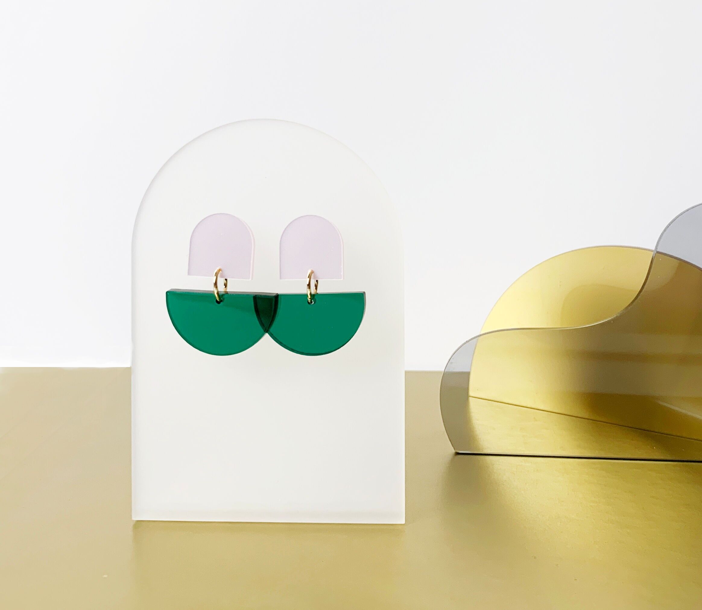 Ohrringe CARA aus recyceltem Kunststoff