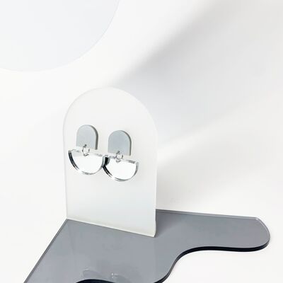 Pendientes de plástico reciclado MIRROR CARA