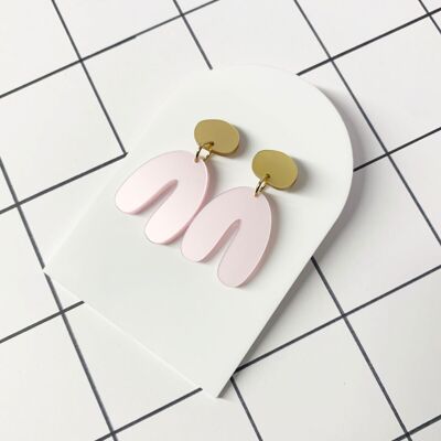 Boucles d'oreilles en plastique recyclé NODE