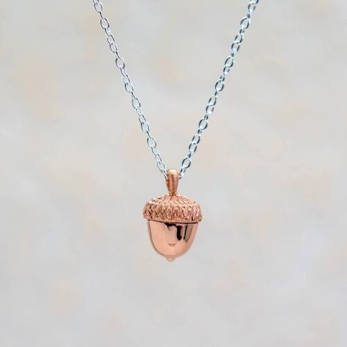 Acorn Necklace Rose