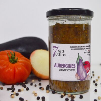 Melanzane e pomodori confit - 240 g (Salsa) - Biologico
