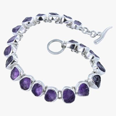 Bracciale ametista grezzo