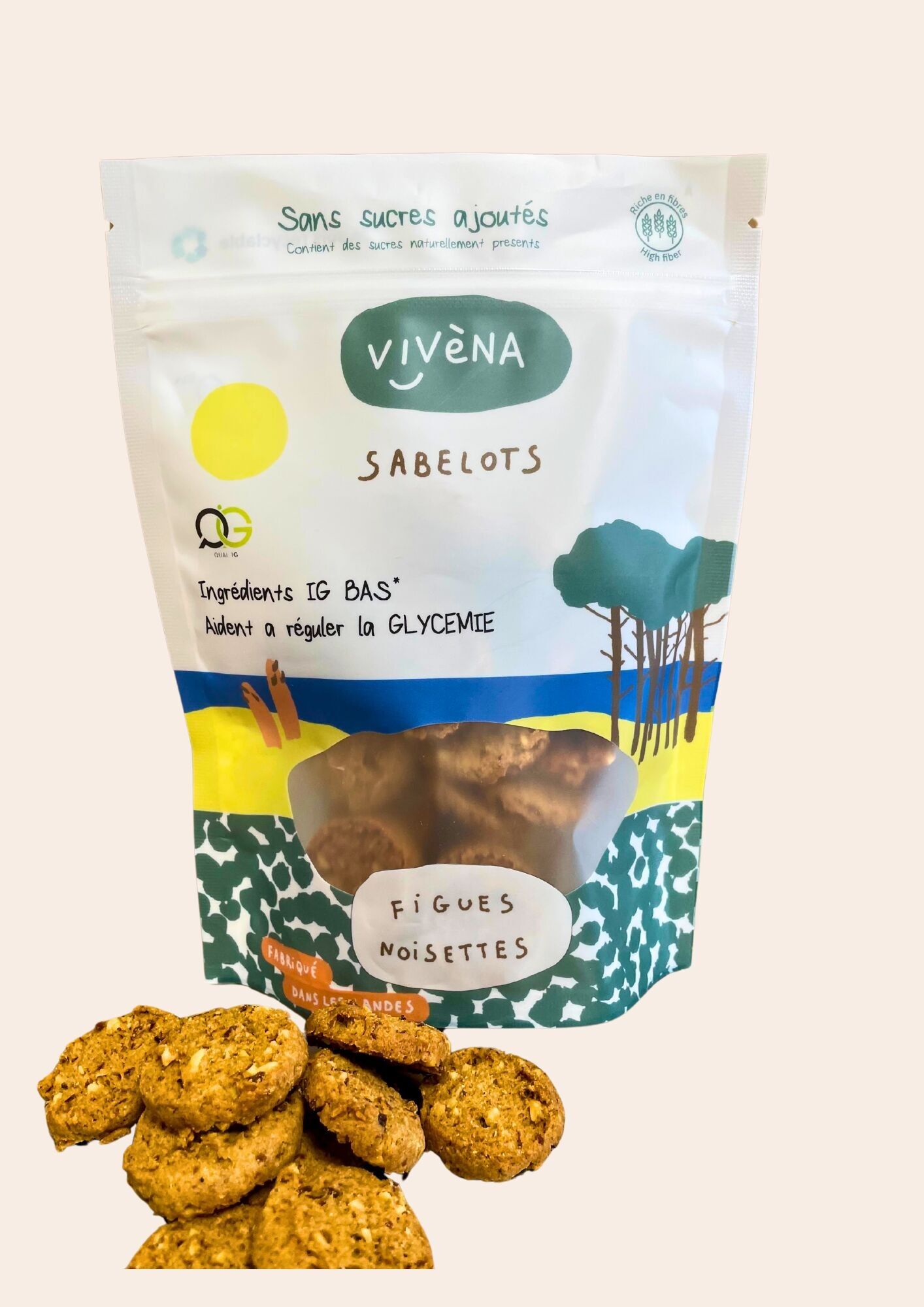 Galletas de mantequilla ecológicas de HIGO y AVELLANAS sin azúcares añadidos* - Bolsa de 130 g