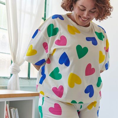 Pyjama Coton BIO - Big Love Beige