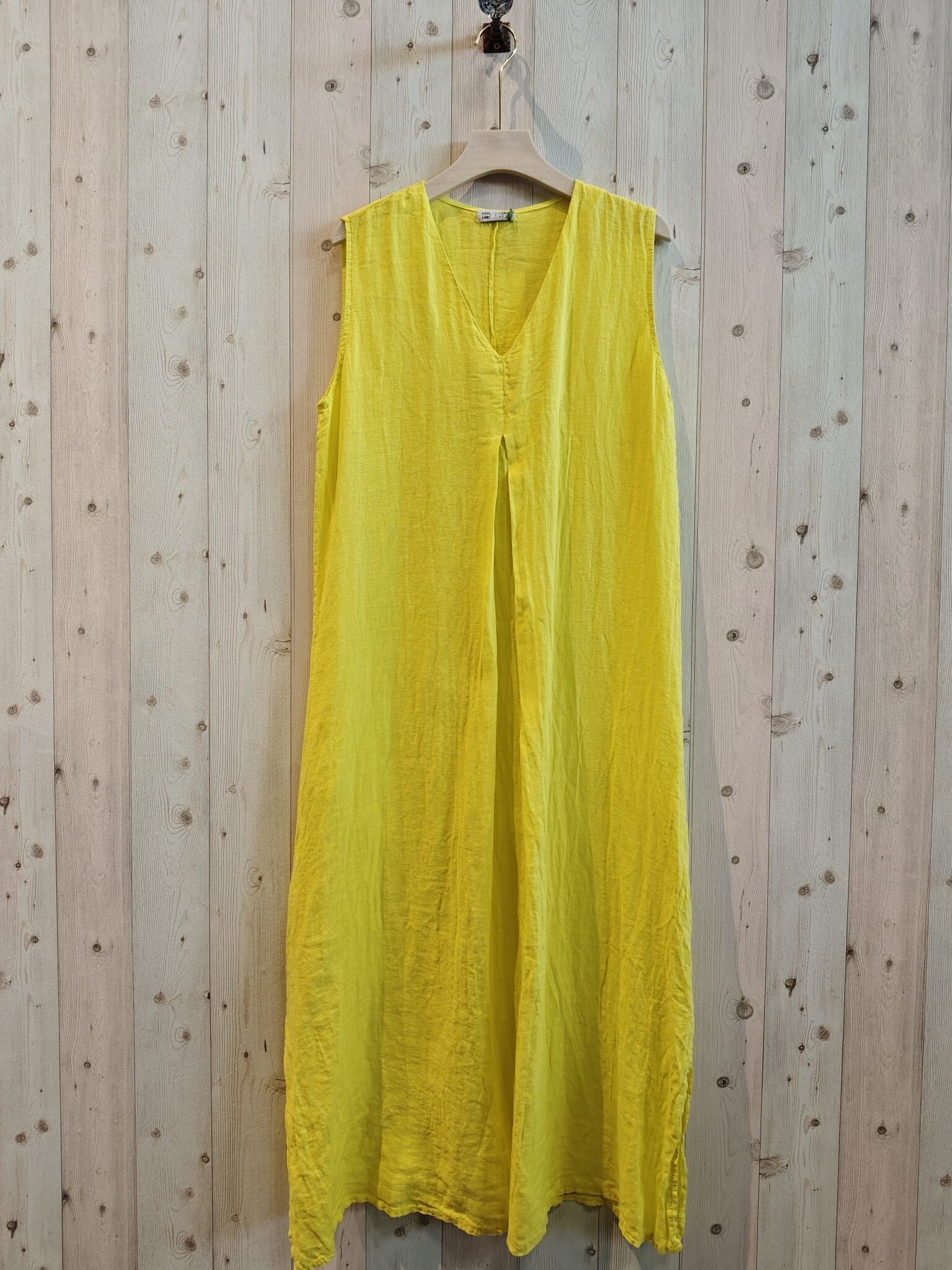 RIF 25738 ABITO SENZA MANICHE IN LINO 100%