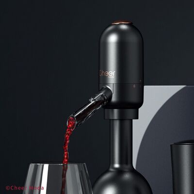 PICA con base de cristal - Pico aireador y vertedor automático