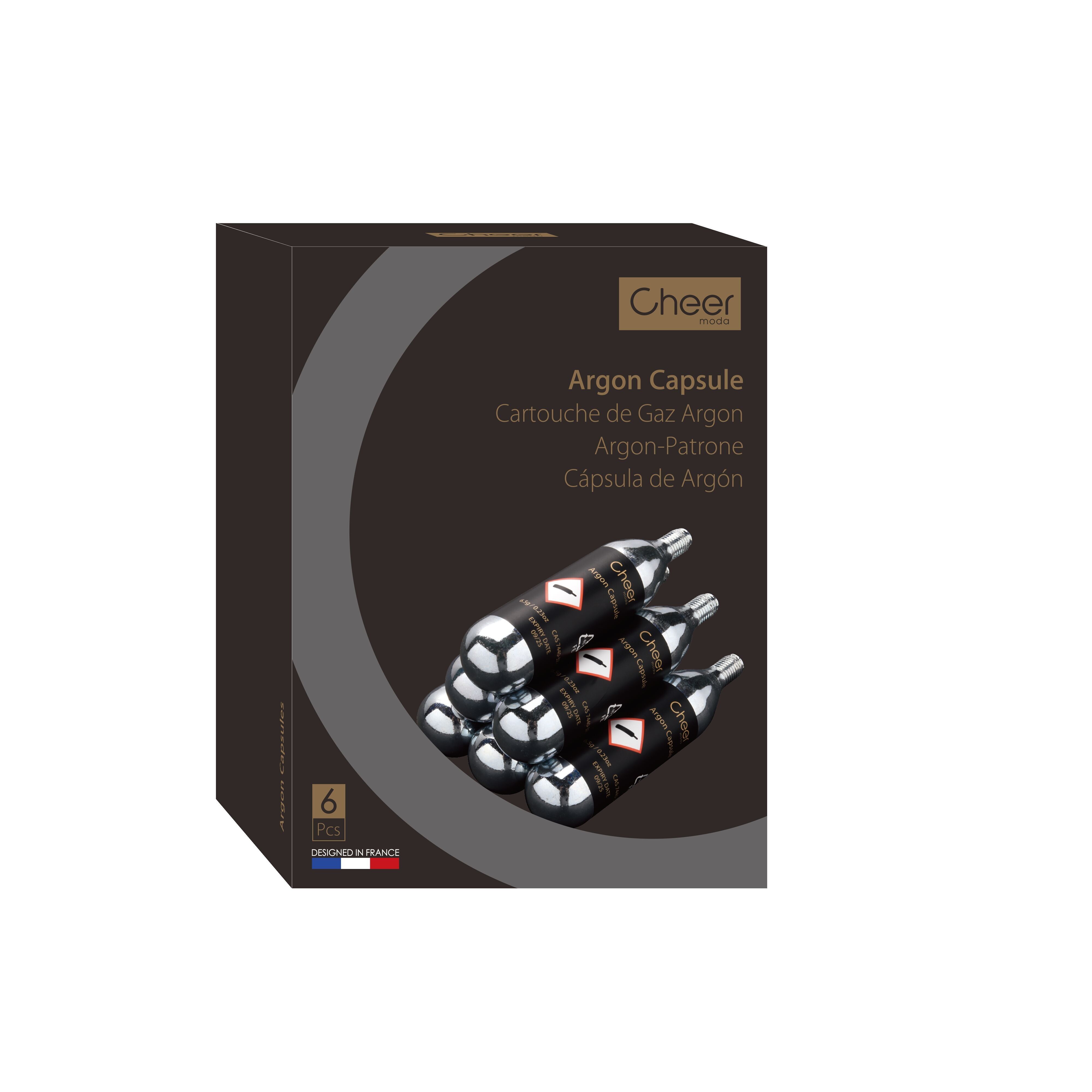 Capsules d'Argon pour Connoisseur