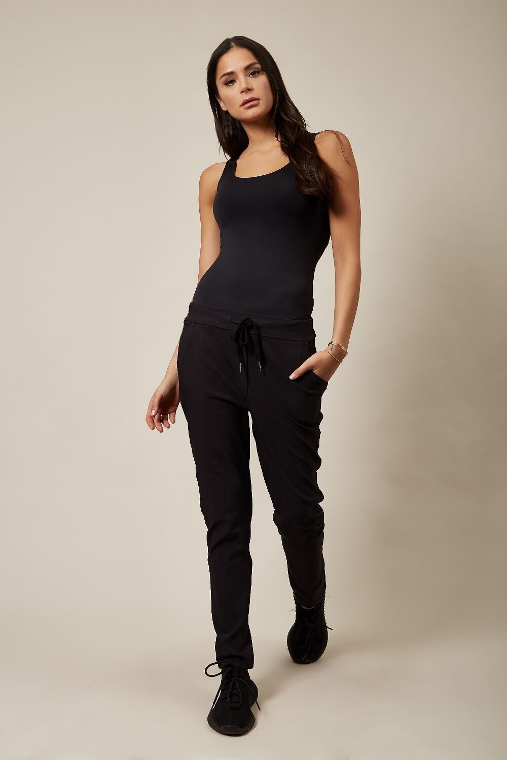 Pantalon extensible noir