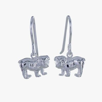 Orecchini Bulldog inglese in argento sterling