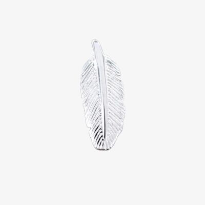 Men's Sterling Silver Feather Stud
