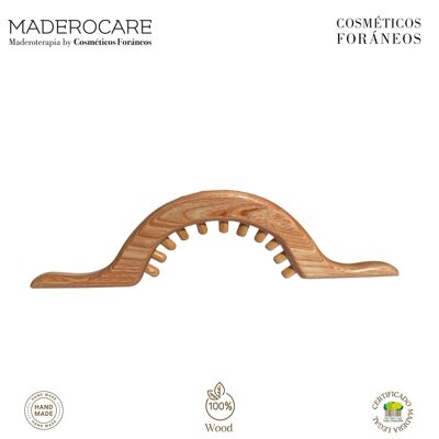 MASSEUR CORPOREL | THÉRAPIE AU BOIS | ARC DEMI-LUNE AVEC POIGNÉE (53 x 15 cm)