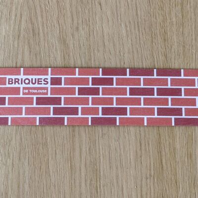 Marque-page - Briques