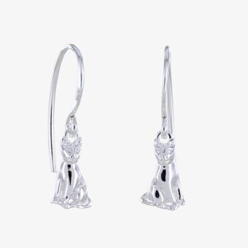 Boucles D'oreilles Chat Assis 1