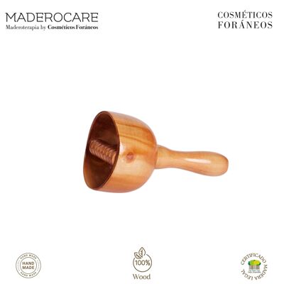MASSEUR CORPOREL | THÉRAPIE AU BOIS | ROULEAU À VENTOUSES SUÉDOIS (17 x 9 cm)