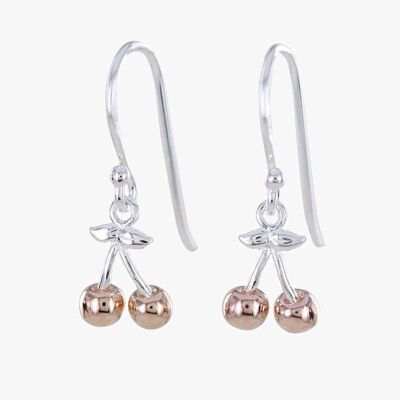 Cherry Charm Drop Earrings