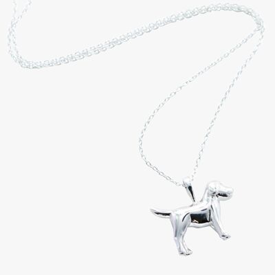 Silver Dog Necklace