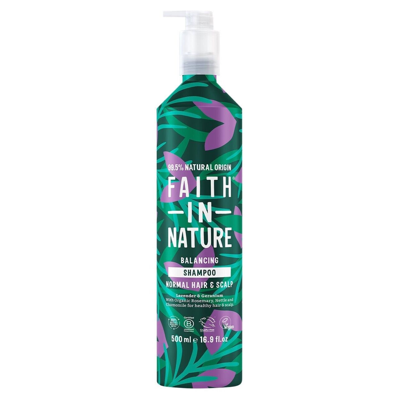 Gel douche à la lavande et au géranium Faith in Nature - 500 ml