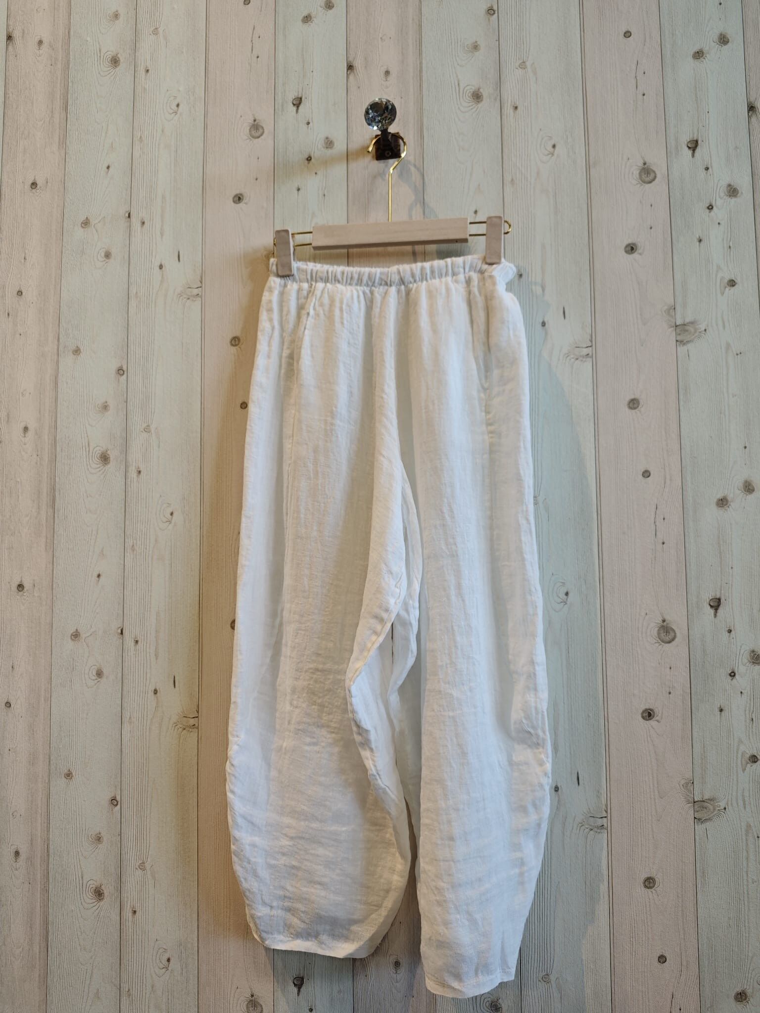 RIF 41482 PANTALONI STILE PALLONCINO 100% LINO