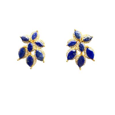 Pendientes Hielo Azul Lapis y Shine