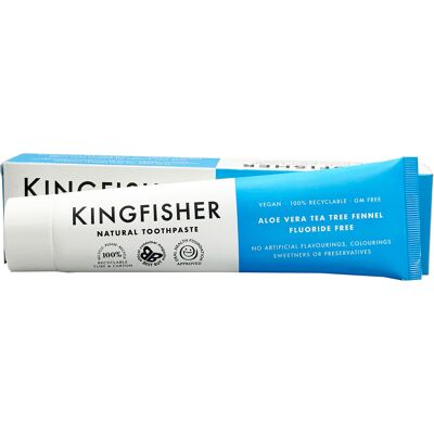 Dentifrice sans fluor Kingfisher à l'aloe vera, à l'arbre à thé et au fenouil