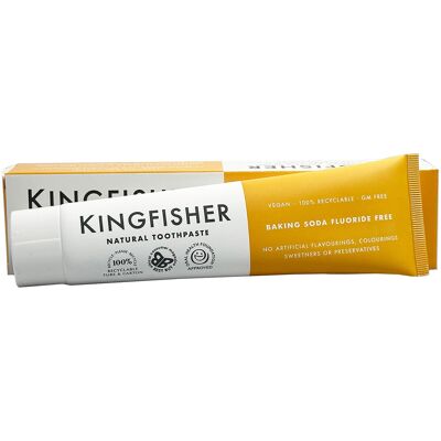 Dentifrice Kingfisher au bicarbonate de soude sans fluorure 100 ml