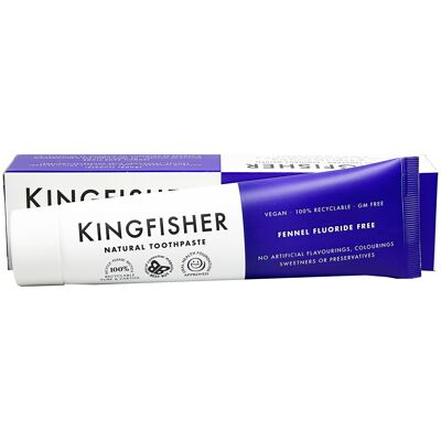 Dentifrice Kingfisher au fenouil sans fluor 100 ml