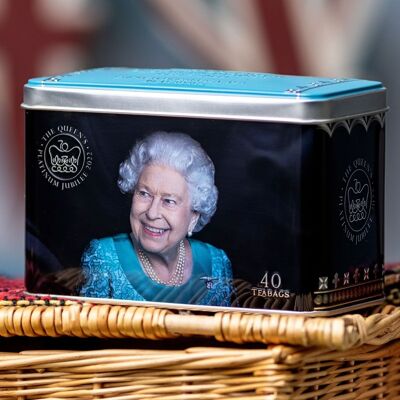 Queen Elizabeth II Jubilee English Breakfast Tea Tin