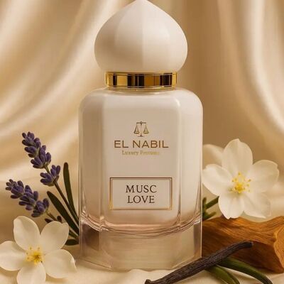 Nabil – Almizcle Blanco 2.Agua de perfume unisex de 2 oz/65 ml