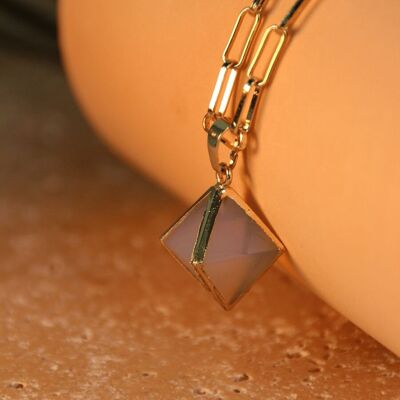 Collana Lunga CONSTANTINA - Pendente in Opalite