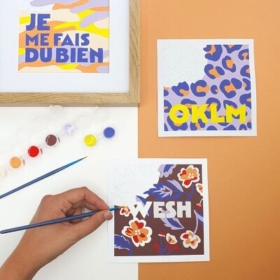 Kit de pintura por números - MENSAJES