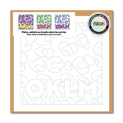 Carta creativa da dipingere, colorare o ricamare - OKLM