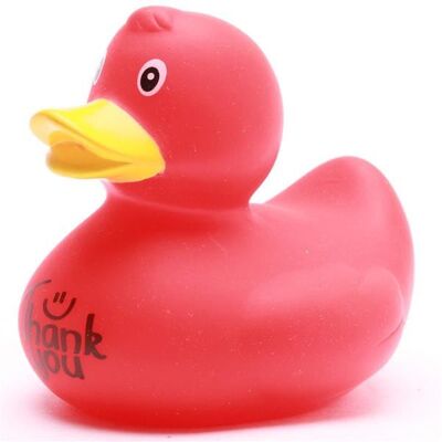 Pato de baño Gracias - rojo - patito de goma