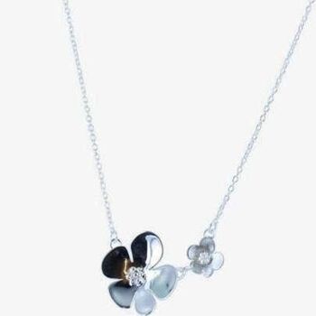 Collier Flower Power en argent sterling 1